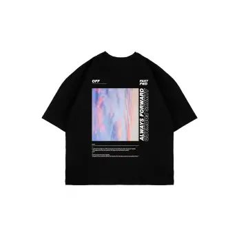 1989 Sırt Baskılı Oversize Unisex Siyah