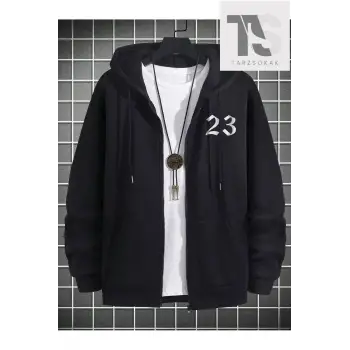 23 Logo Sweatshirt Fermuarlı Hırka