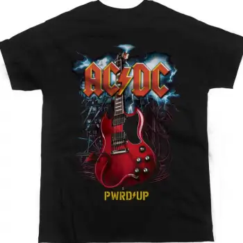 AC DC BACK IN BLACK AC/DC NEW BLACK T-SHIRT ÖN VE ARAKA BASKILI