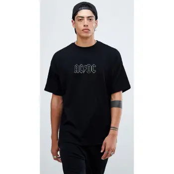 Acdc Back In Black Oversize Tişört