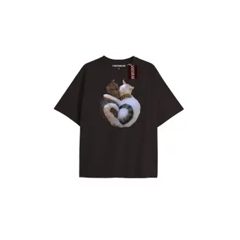 Active Baskılı Oversize Kalıp Unisex T-shirt