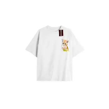 Active Baskılı Oversize Kalıp Unisex T-shirt