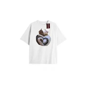 Active Baskılı Oversize Kalıp Unisex T-shirt