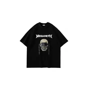 Adrift Megadeth Baskılı Siyah Unisex Oversize