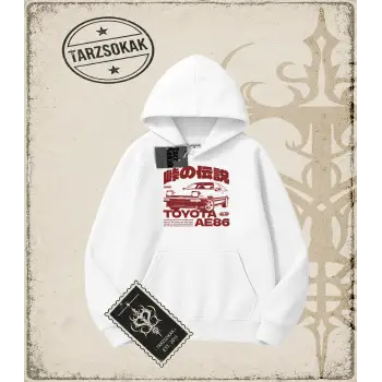 AE8  Oversize Unisex Kapşonlu Sweatshirt