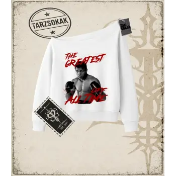 ALI Kadın Kayık Yaka Sweatshirt