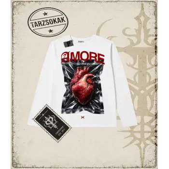 AMORE SOLID Oversize Unisex Long Sleeve Uzun Kollu Tişört