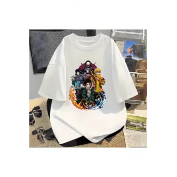 Anime Demon Slayer Baskılı Unisex Oversize