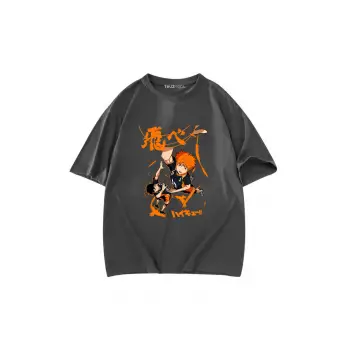 Anime Karasuno Haikyuu Baskılı Unisex Oversize
