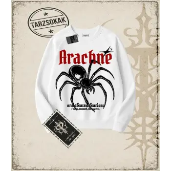 ARAHCNE Oversize Unisex Bisiklet Yaka Sweatshirt