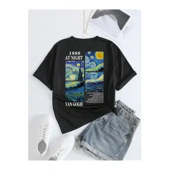 Arkası Baskılı Unisex Oversize T-Shirt