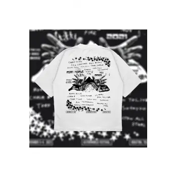 Astroworld Oversize Unisex Pamuklu Nefes Alan Kalın Kumaşlı