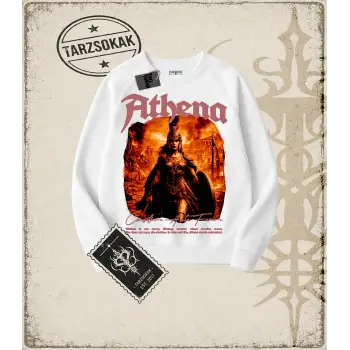ATHENA Oversize Unisex Bisiklet Yaka Sweatshirt
