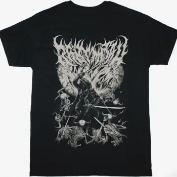 ATROCITY HALLUCINATIONS NEW BLACK T-SHIRT ÖN VE ARAKA BASKILI