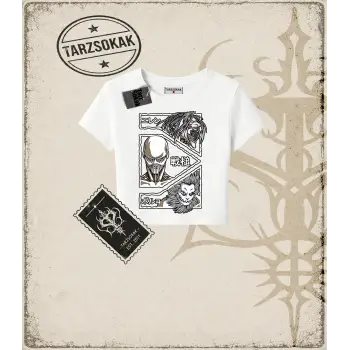 Attack On Titan Anime Baskılı Kadın Baby Tee