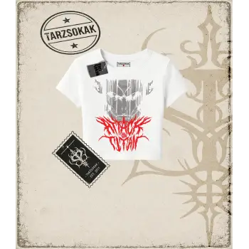 Attack On Titan Anime Baskılı Kadın Baby Tee