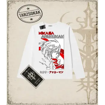 Attack On Titan Anime Baskılı Long Sleeve
