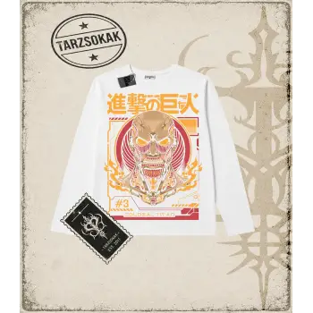 Attack On Titan Anime Baskılı Long Sleeve