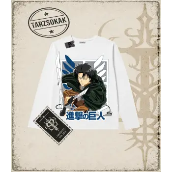 Attack On Titan Anime Baskılı Long Sleeve