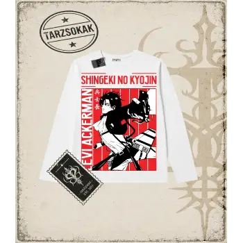Attack On Titan Anime Baskılı Long Sleeve