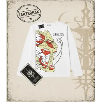Attack On Titan Anime Baskılı Long Sleeve