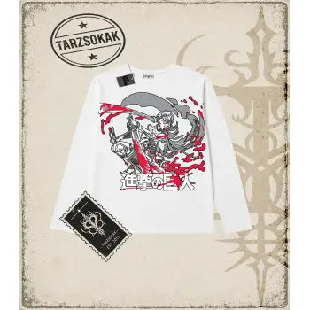 Attack On Titan Anime Baskılı Long Sleeve