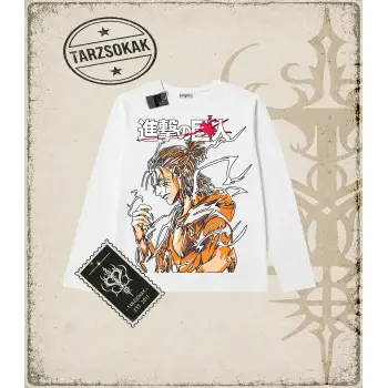 Attack On Titan Anime Baskılı Long Sleeve
