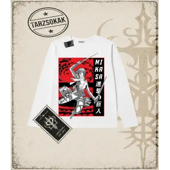 Attack On Titan Anime Baskılı Long Sleeve