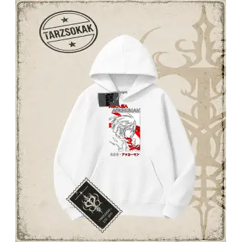 Attack On Titan Anime Baskılı Oversize Unisex Kapşonlu Sweatshirt