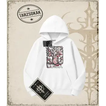 Attack On Titan Anime Baskılı Oversize Unisex Kapşonlu Sweatshirt