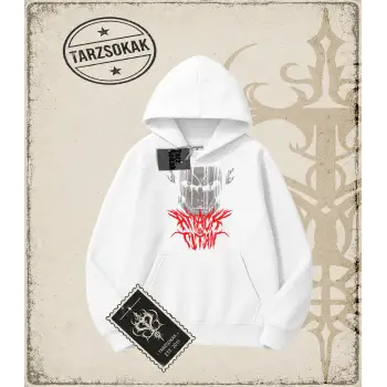 Attack On Titan Anime Baskılı Oversize Unisex Kapşonlu Sweatshirt