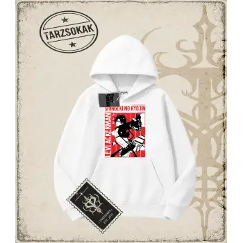 Attack On Titan Anime Baskılı Oversize Unisex Kapşonlu Sweatshirt