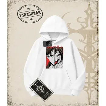 Attack On Titan Anime Baskılı Oversize Unisex Kapşonlu Sweatshirt