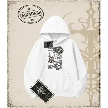 Attack On Titan Anime Baskılı Oversize Unisex Kapşonlu Sweatshirt