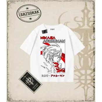 Attack On Titan Anime Baskılı Oversize Unisex Tişört