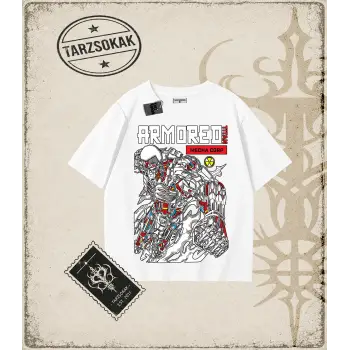 Attack On Titan Anime Baskılı Oversize Unisex Tişört