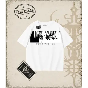 Attack On Titan Anime Baskılı Oversize Unisex Tişört