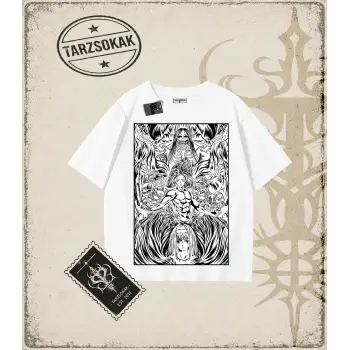 Attack On Titan Anime Baskılı Oversize Unisex Tişört
