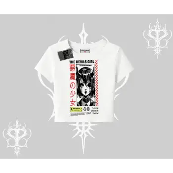 Babby Tee Tshirt Anime Devils Girl Japanese Style Baskılı