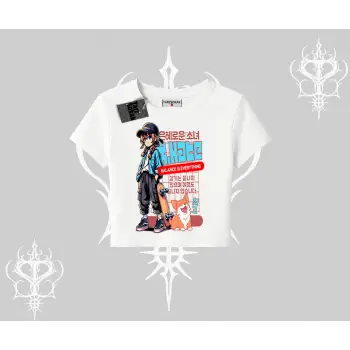 Babby Tee Tshirt Anime Hiker Girl Balance Is Everything Baskılı