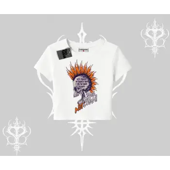 Babby Tee Tshirt Burning Skull Rebel Street Anthem