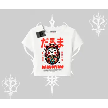 Babby Tee Tshirt Daruma Kedi Anime Baskılı