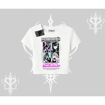 Babby Tee Tshirt Fearless Soul Anime Kolaj Baskılı