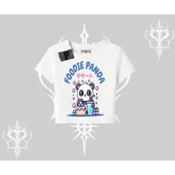 Babby Tee Tshirt Foodie Panda Tatlı ve Sevimli Panda Baskılı