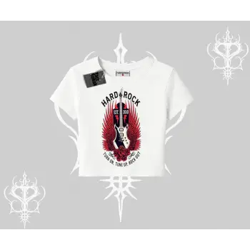 Babby Tee Tshirt Hard Rock Winged Guitar Rebellion