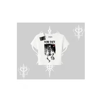 Babby Tee Tshirt Punk Rock Chaos Skeleton Riot