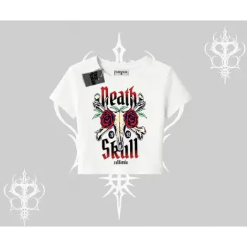 Babby Tee Tshirt Skull & Roses Vintage West Coast Rebellion
