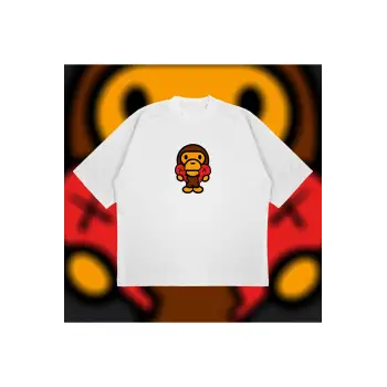Bape X Comme Des Garçons Oversize Unisex Pamuklu Nefes Alan Kalın Kumaşlı
