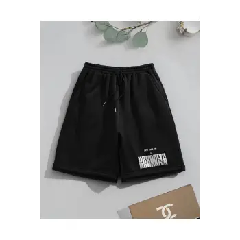Bay Brooklyn Just Take Act Baskılı Sportif Unisex Bermuda