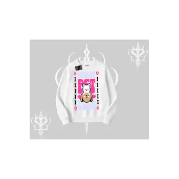 Best Pet Ever Baskılı Biskilet Sweatshirt